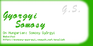 gyorgyi somosy business card